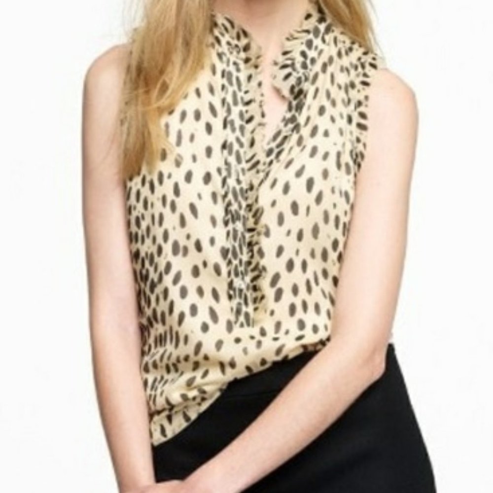 J.Crew| Natasha Wildcat Silk Blouse (4)
